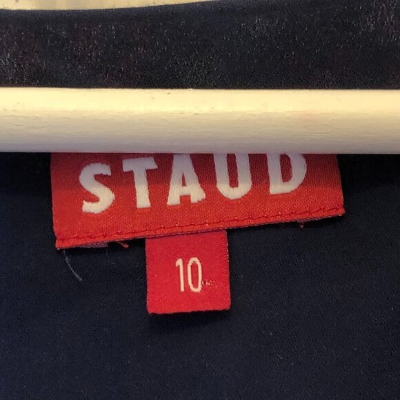 STAUD Milla Floral-Print Crêpe de Chine Minidress Size 10 (runs small) EUC - Picture 5 of 10